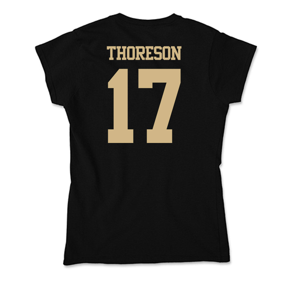 Purdue - NCAA Women's Soccer : Angelina Thoreson - Soft Style Women’s T-Shirt-1