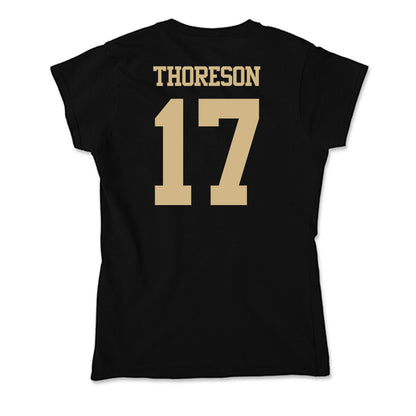 Purdue - NCAA Women's Soccer : Angelina Thoreson - Soft Style Women’s T-Shirt-1