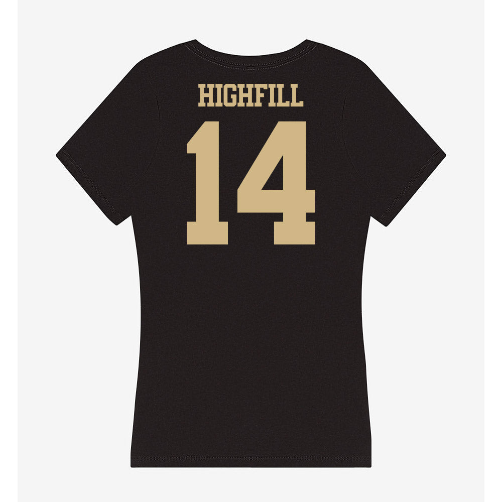 Purdue - NCAA Baseball : Ross Highfill - Women's V-Neck T-Shirt-1