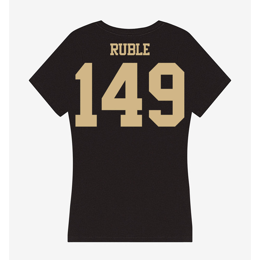 Purdue - NCAA Wrestling : Isaac Ruble - Women's V-Neck T-Shirt-1