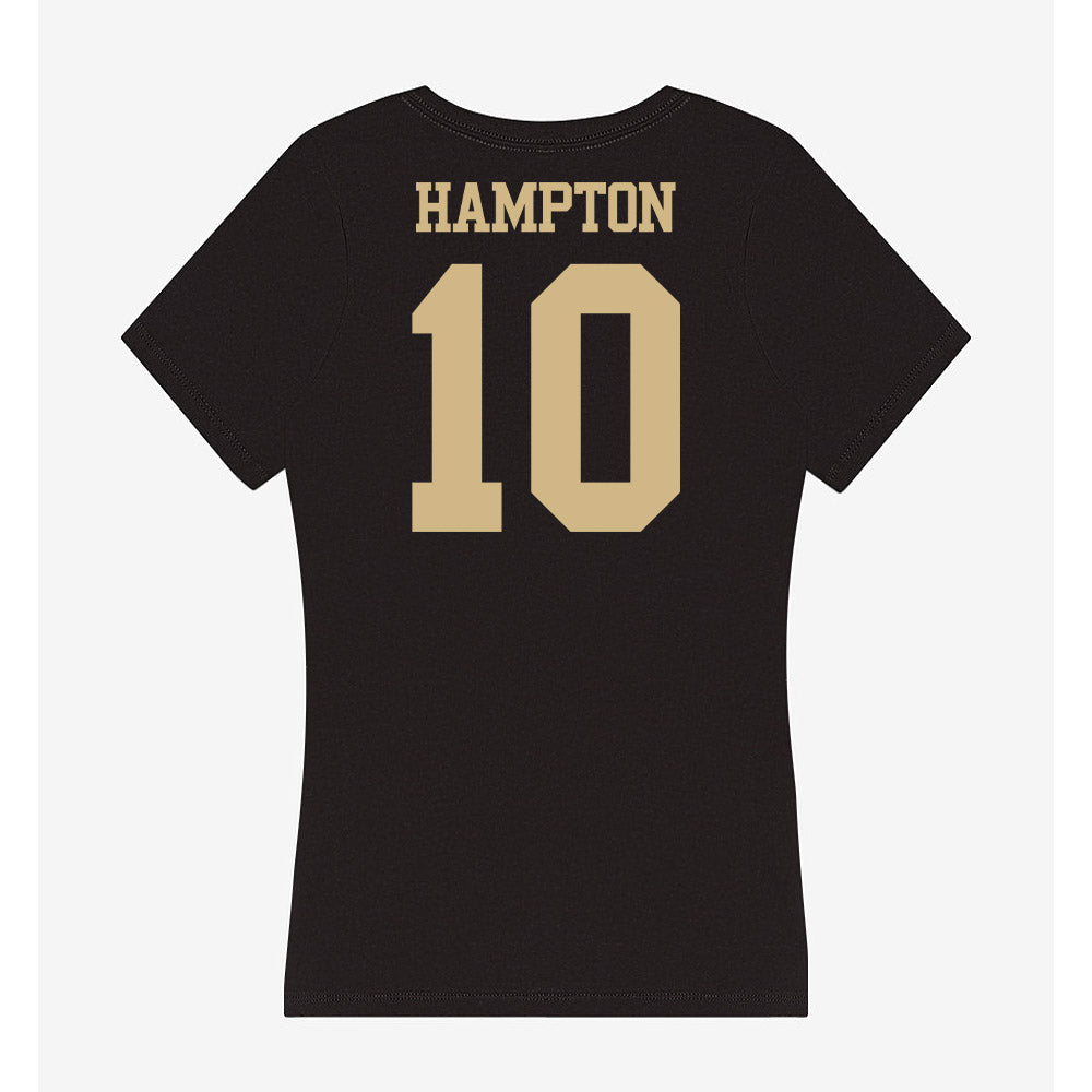 Purdue - NCAA Football : TaVari Hampton - Women's V-Neck T-Shirt-1