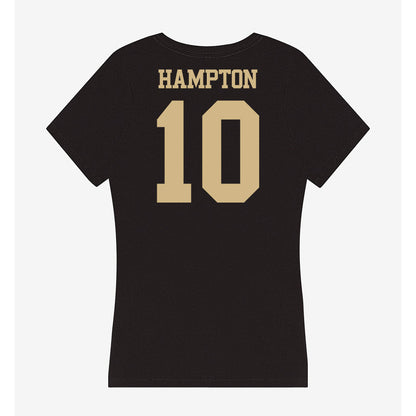 Purdue - NCAA Football : TaVari Hampton - Women's V-Neck T-Shirt-1