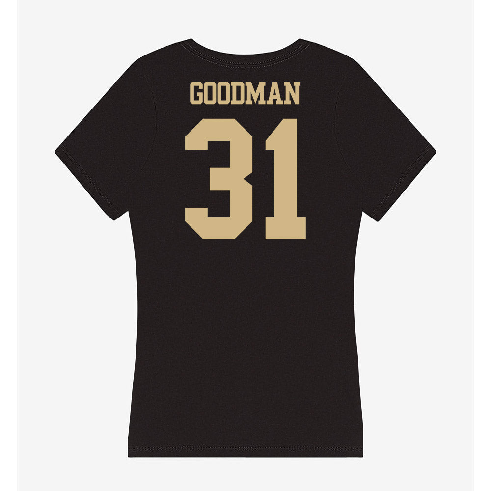 Purdue - NCAA Football : Finn Goodman - Women's V-Neck T-Shirt-1