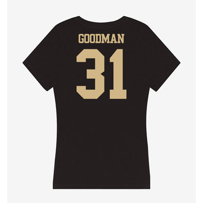 Purdue - NCAA Football : Finn Goodman - Women's V-Neck T-Shirt-1