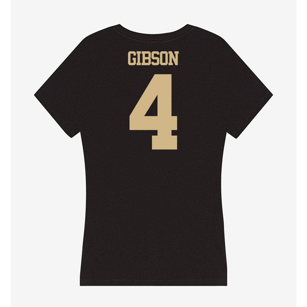 Purdue - NCAA Football : Jerrick Gibson - Women's V-Neck T-Shirt-1