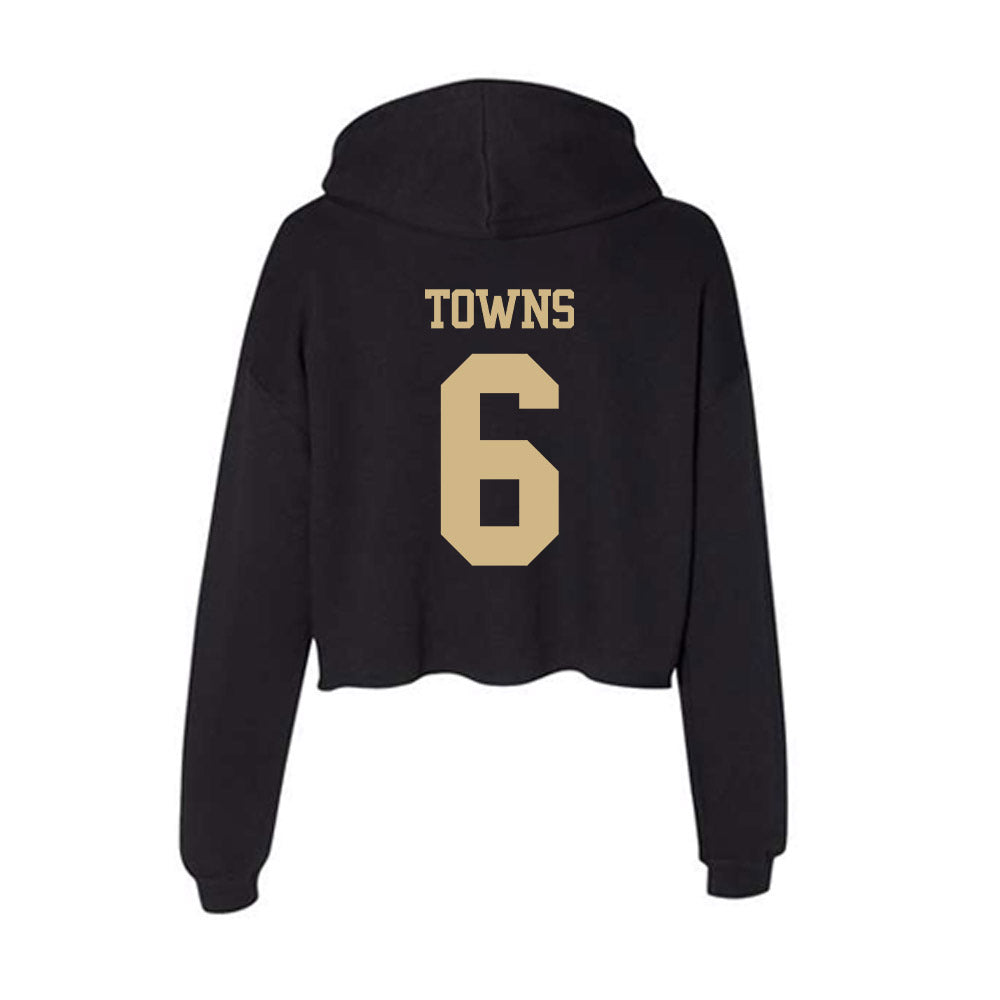 Purdue - NCAA Football : Armari Towns - Women's Crop Fleece Hoodie-1