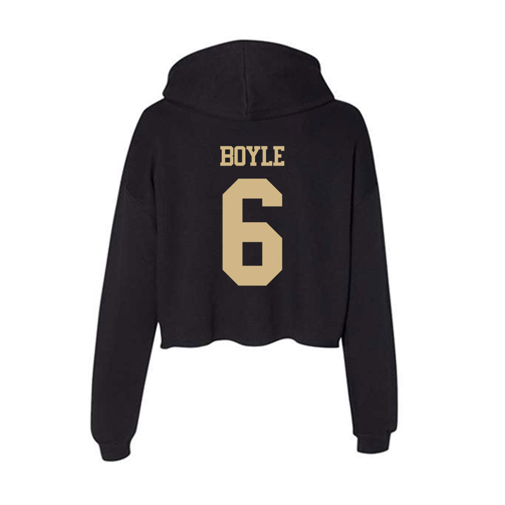 Purdue - NCAA Baseball : Westin Boyle - Women's Crop Fleece Hoodie-1