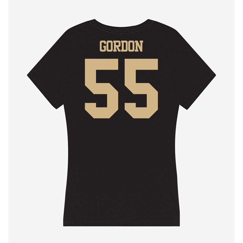 Purdue - NCAA Women's Basketball : Avery Gordon - Women's V-Neck T-Shirt-1