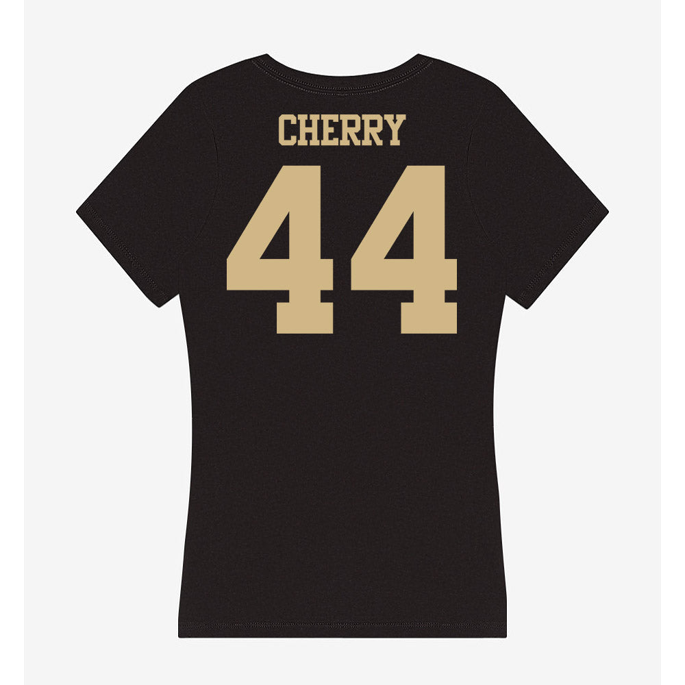 Purdue - NCAA Football : Kobe Cherry - Women's V-Neck T-Shirt-1