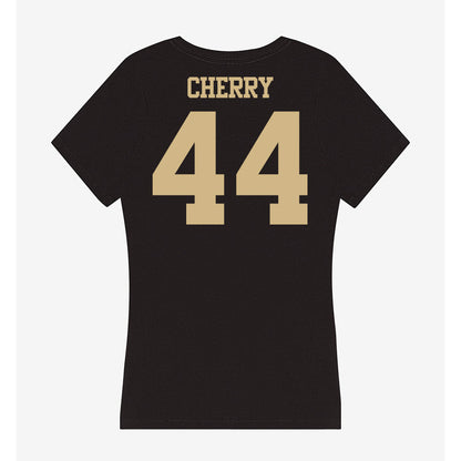 Purdue - NCAA Football : Kobe Cherry - Women's V-Neck T-Shirt-1