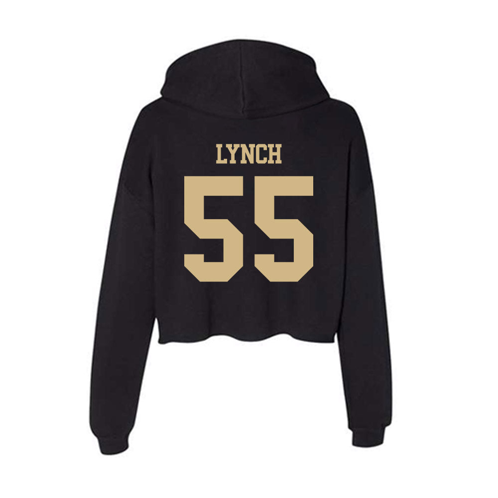 Purdue - NCAA Baseball : Thomas Lynch - Women's Crop Fleece Hoodie-1