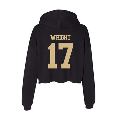 Purdue - NCAA Football : Traveon Wright - Women's Crop Fleece Hoodie-1