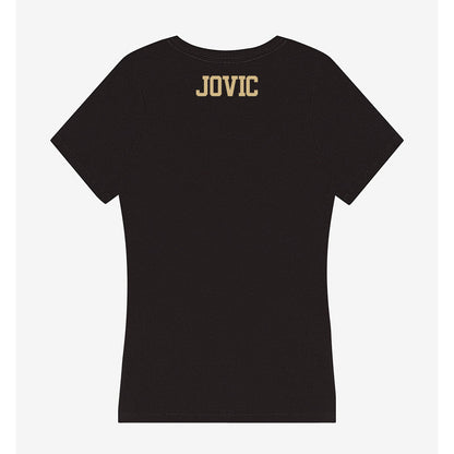 Purdue - NCAA Men's Tennis : Nikola Jovic - Women's V-Neck T-Shirt-1