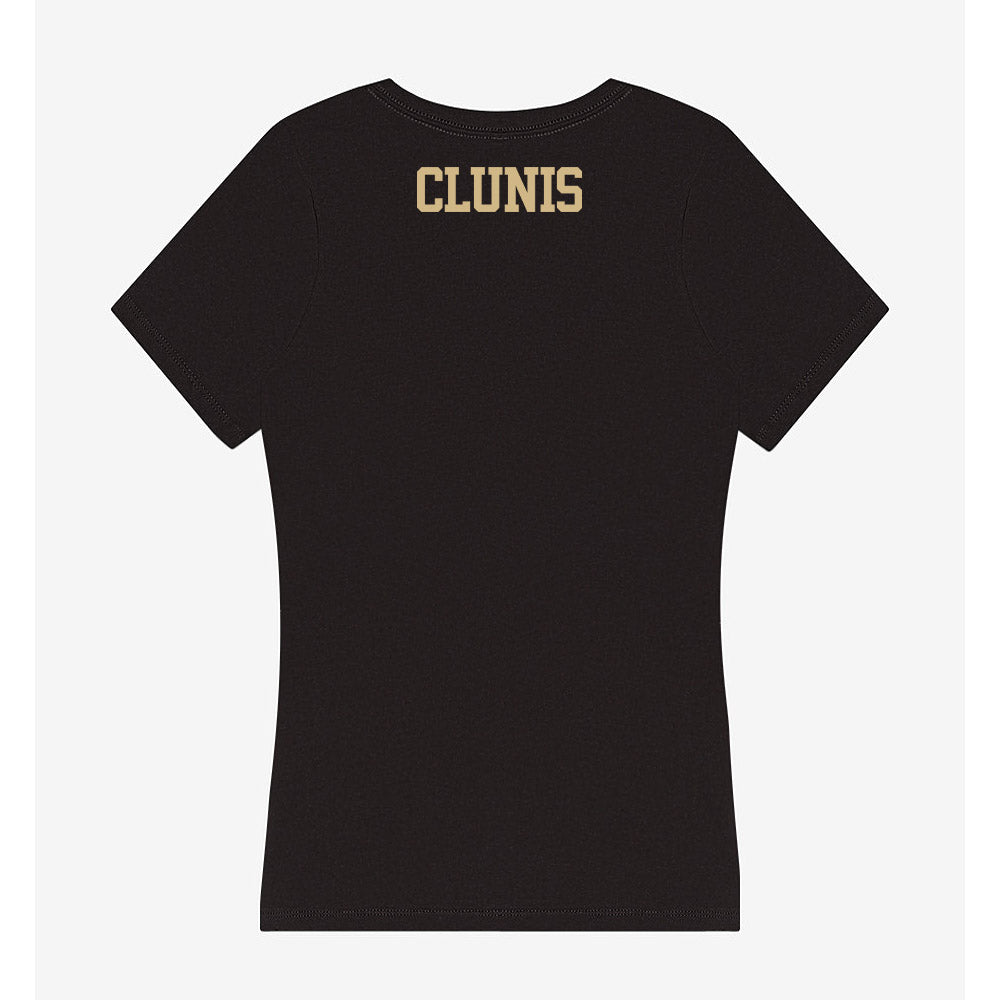 Purdue - NCAA Men's Track & Field : Amari Clunis - Women's V-Neck T-Shirt-1