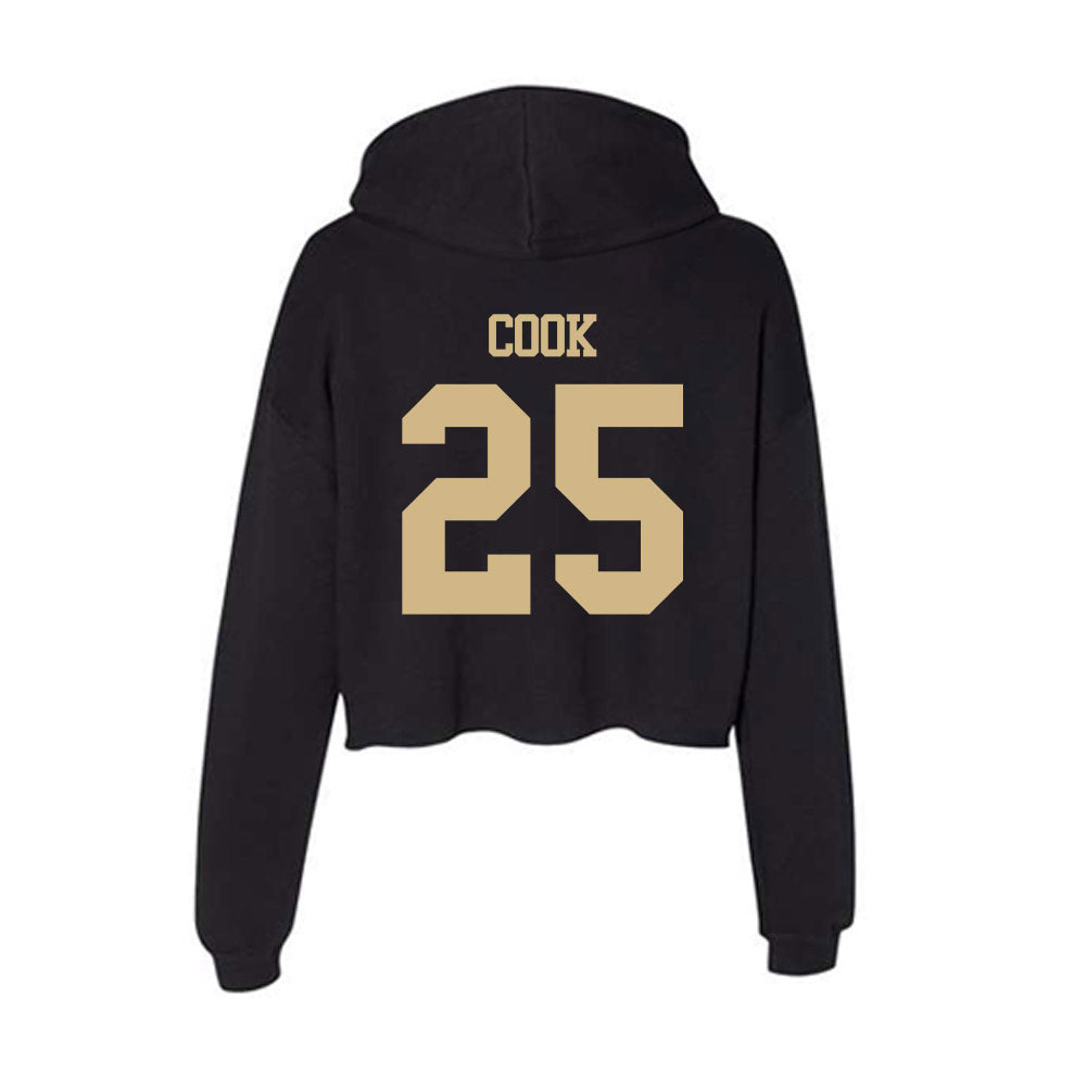 Purdue - NCAA Women's Soccer : Sydney Cook - Women's Crop Fleece Hooded Sweatshirt-1