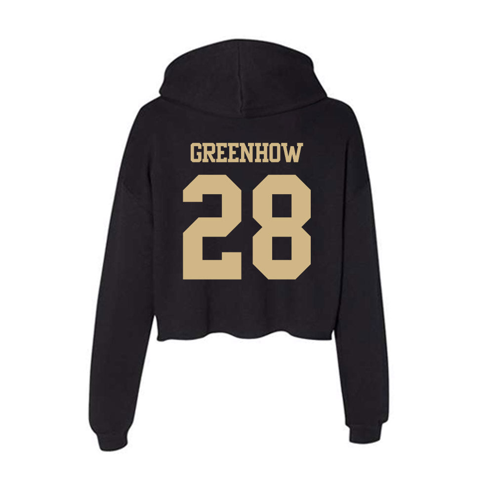 Purdue - NCAA Football : Dana Greenhow - Women's Crop Fleece Hoodie-1
