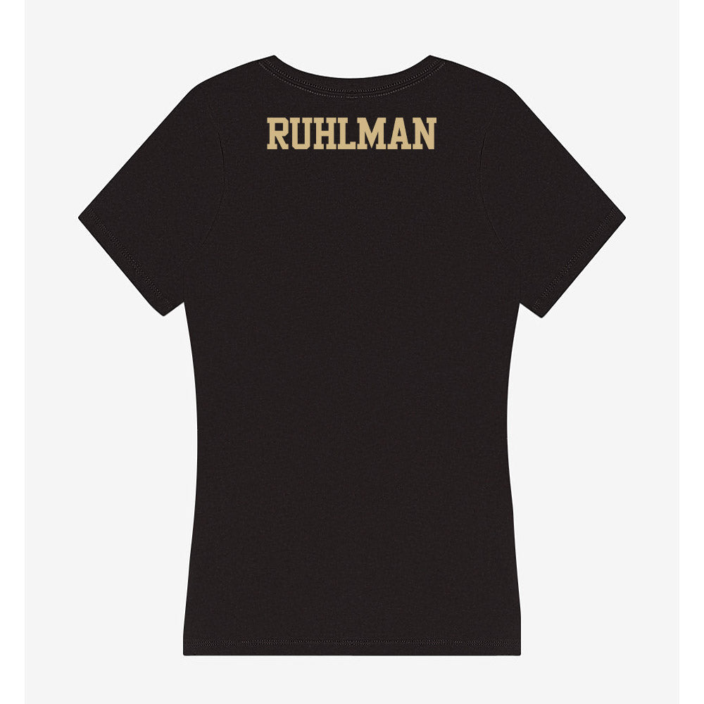 Purdue - NCAA Wrestling : Delaney Ruhlman - Women's V-Neck T-Shirt-1