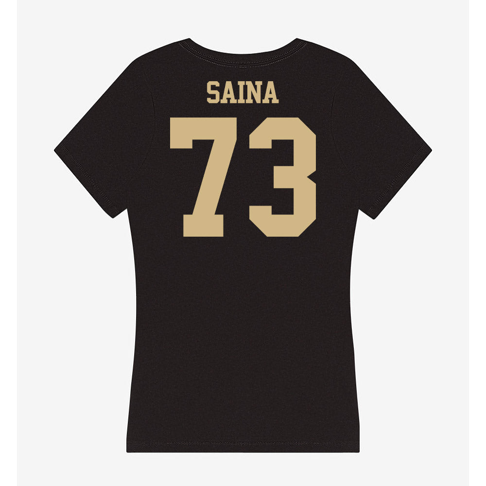 Purdue - NCAA Football : Makai Saina - Women's V-Neck T-Shirt-1