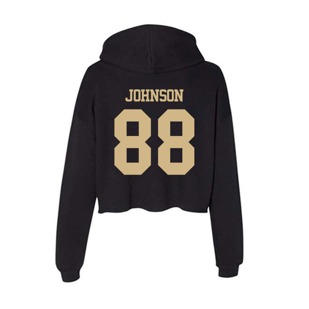Purdue - NCAA Football : Jojo Johnson - Women's Crop Fleece Hoodie-1