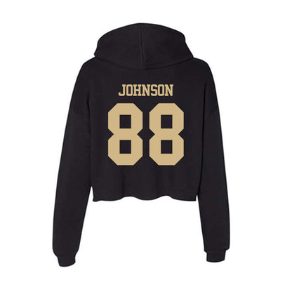 Purdue - NCAA Football : Jojo Johnson - Women's Crop Fleece Hoodie-1
