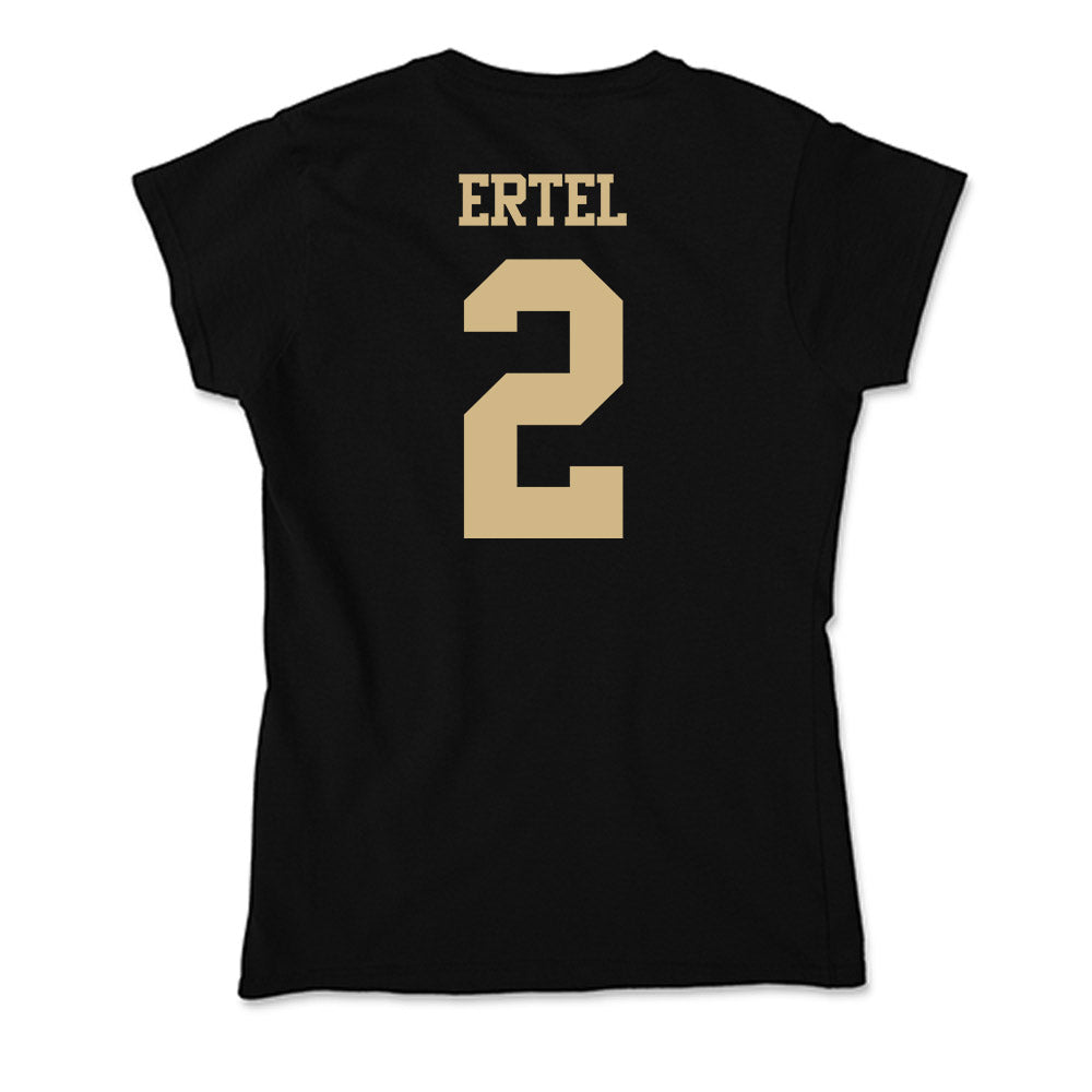 Purdue - NCAA Men's Basketball : Luke Ertel - Soft Style Women’s T-Shirt-1