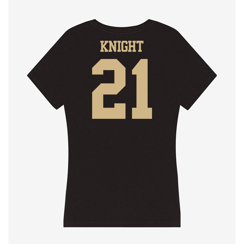 Purdue - NCAA Men's Basketball : Rivers Knight - Women's V-Neck T-Shirt-1