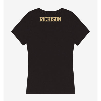 Purdue - NCAA Cheerleading : Carley Richison - Women's V-Neck T-Shirt-1