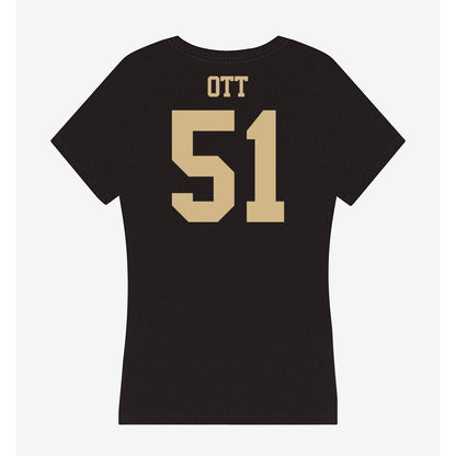Purdue - NCAA Football : Jaxon Ott - Women's V-Neck T-Shirt-1