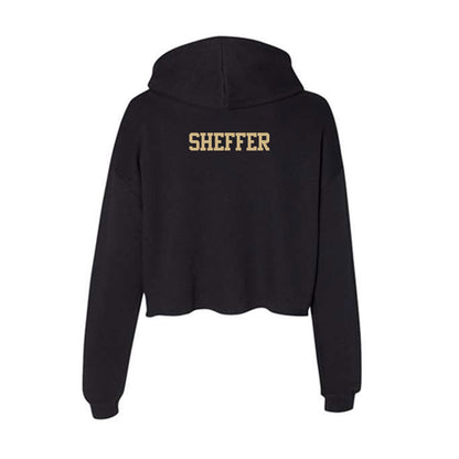 Purdue - NCAA Men's Golf : Micah Sheffer - Women's Crop Fleece Hoodie-1