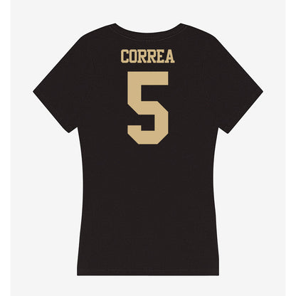Purdue - NCAA Football : Charles Correa - Women's V-Neck T-Shirt-1
