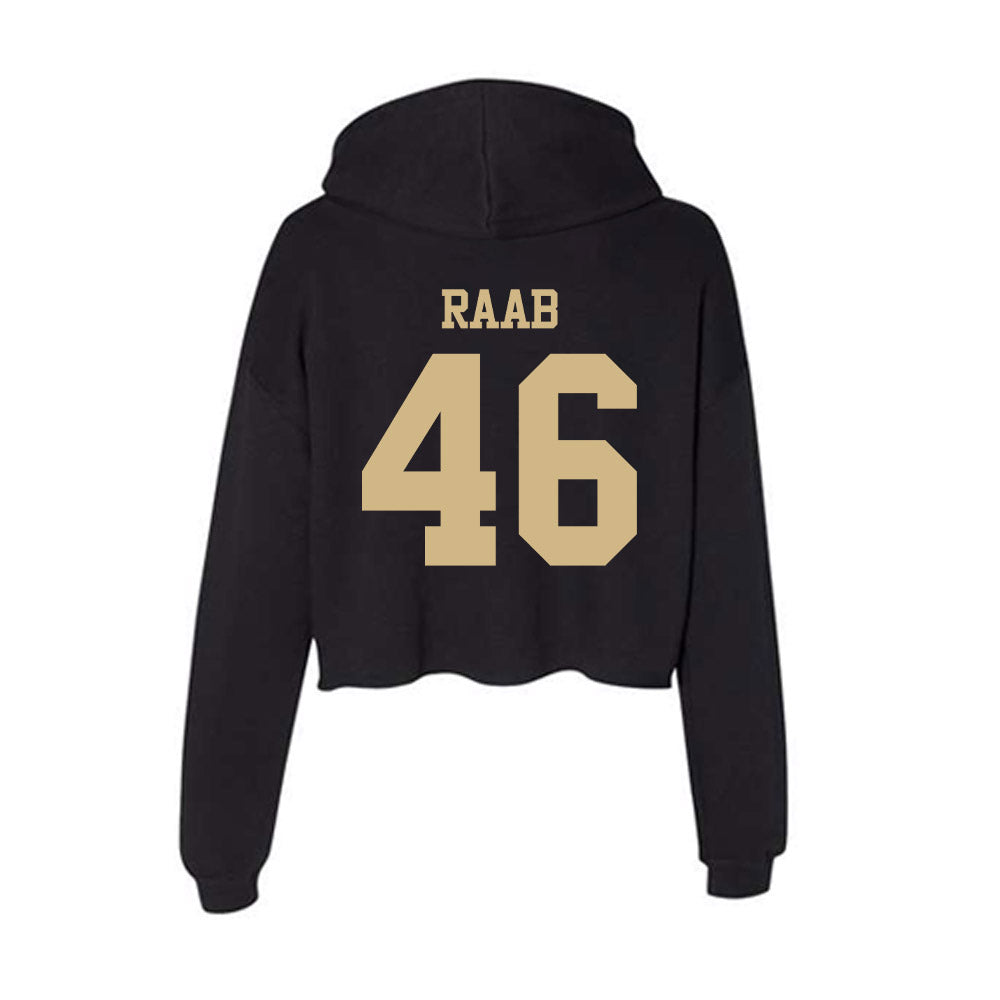 Purdue - NCAA Football : Luke Raab - Women's Crop Fleece Hoodie-1