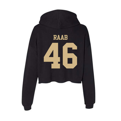 Purdue - NCAA Football : Luke Raab - Women's Crop Fleece Hoodie-1