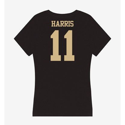 Purdue - NCAA Football : TraMar Harris - Women's V-Neck T-Shirt-1