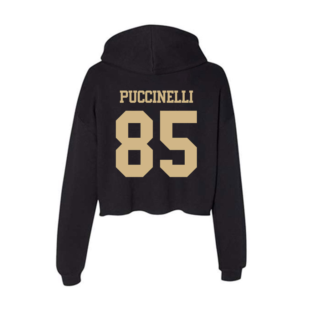 Purdue - NCAA Football : Luca Puccinelli - Women's Crop Fleece Hoodie-1