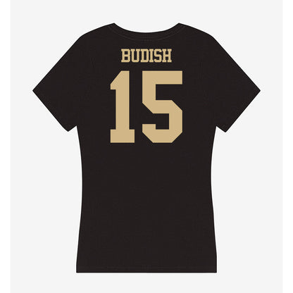 Purdue - NCAA Women's Soccer : Kayla Budish - Women's V-Neck T-Shirt-1