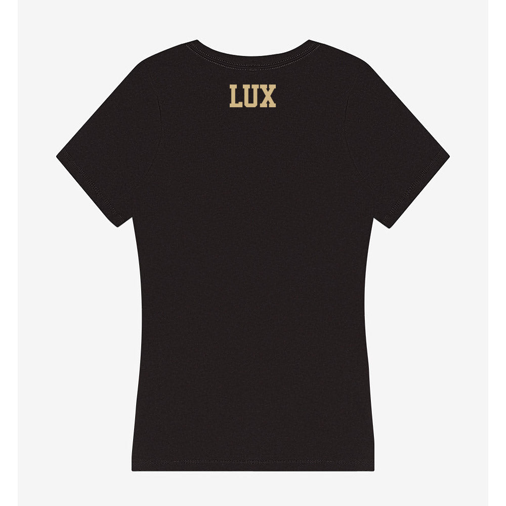 Purdue - NCAA Women's Swimming & Diving : Grace Lux - Women's V-Neck T-Shirt-1