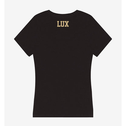 Purdue - NCAA Women's Swimming & Diving : Grace Lux - Women's V-Neck T-Shirt-1