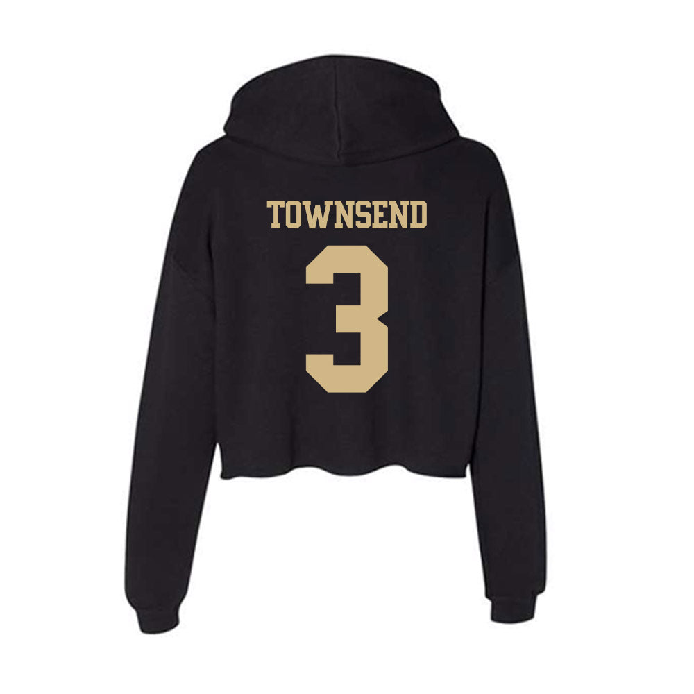 Purdue - NCAA Football : Xavier Townsend - Women's Crop Fleece Hoodie-1