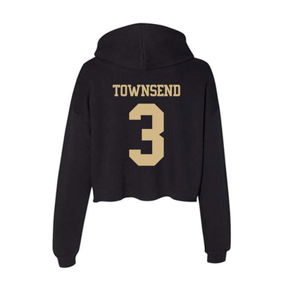 Purdue - NCAA Football : Xavier Townsend - Women's Crop Fleece Hoodie-1