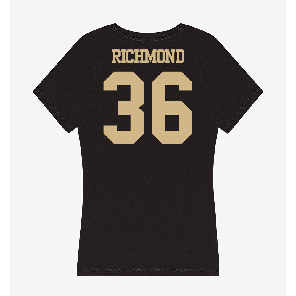 Purdue - NCAA Football : Kaleb Richmond - Women's V-Neck T-Shirt-1