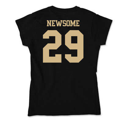 Purdue - NCAA Football : Dee Newsome - Soft Style Women’s T-Shirt-1