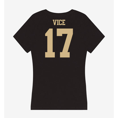 Purdue - NCAA Women's Volleyball : Sydni Vice - Women's V-Neck T-Shirt-1