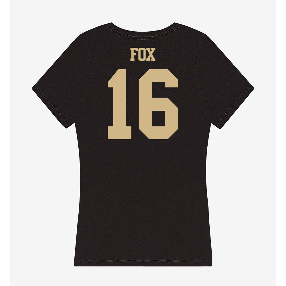 Purdue - NCAA Football : Kylan Fox - Women's V-Neck T-Shirt-1