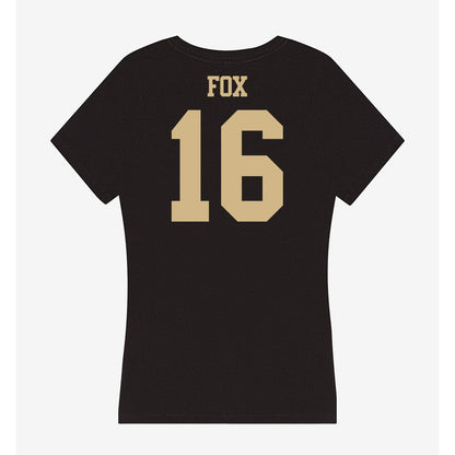 Purdue - NCAA Football : Kylan Fox - Women's V-Neck T-Shirt-1