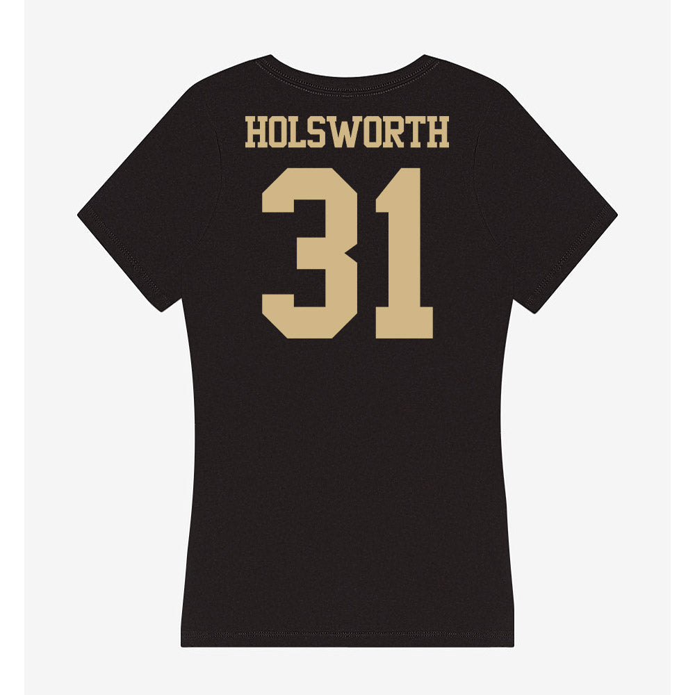 Purdue - NCAA Football : Carter Holsworth - Women's V-Neck T-Shirt-1