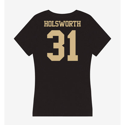 Purdue - NCAA Football : Carter Holsworth - Women's V-Neck T-Shirt-1