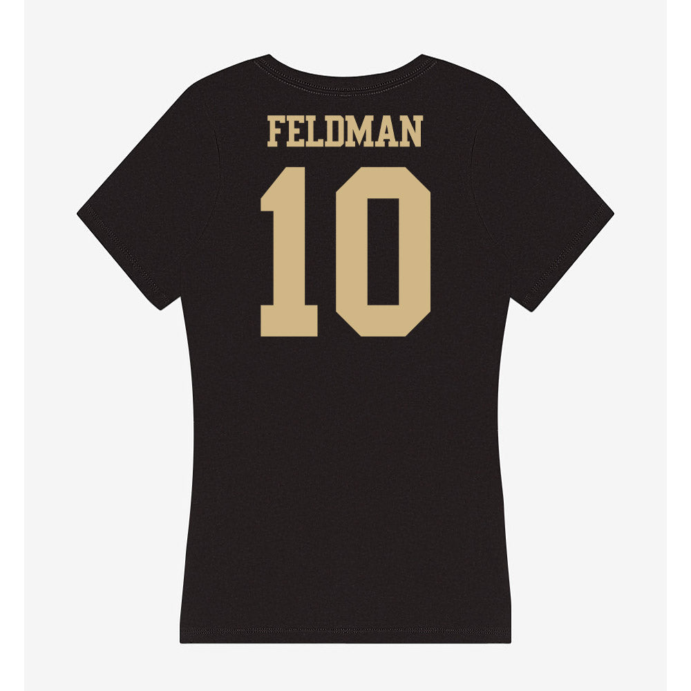 Purdue - NCAA Women's Soccer : Addison Feldman - Women's V-Neck T-Shirt-1
