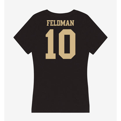 Purdue - NCAA Women's Soccer : Addison Feldman - Women's V-Neck T-Shirt-1