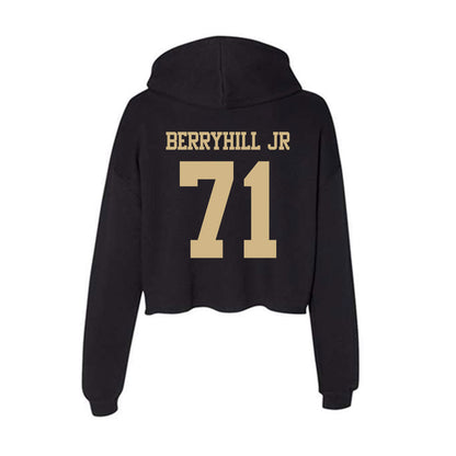 Purdue - NCAA Football : Terrell Berryhill jr - Women's Crop Fleece Hoodie-1