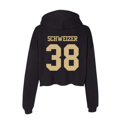Purdue - NCAA Baseball : Evan Schweizer - Women's Crop Fleece Hoodie-1